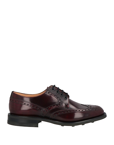 CHURCH'S Laced shoes Burgundy Leather