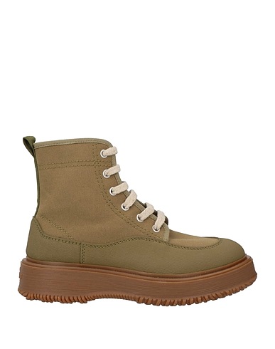HOGAN Ankle boot 3R Military green Textile fibres