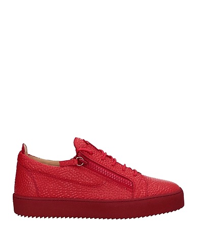 GIUSEPPE ZANOTTI Sneakers Red Soft Leather