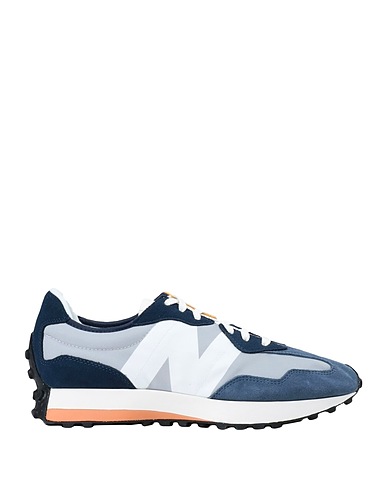NEW BALANCE Sneakers 327 Light grey Vegetable-tanned leather, Leather, Textile fibres