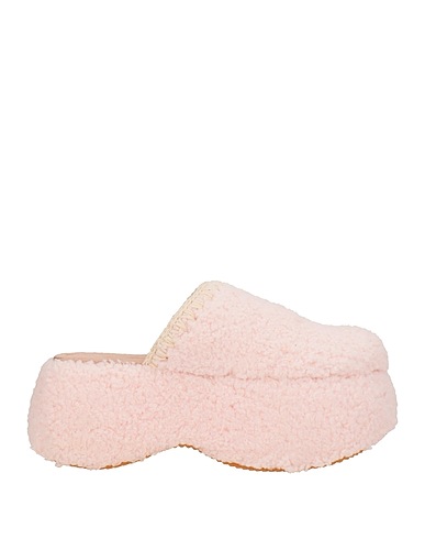 MOU Mules y zuecos Rosa claro Fibras textiles