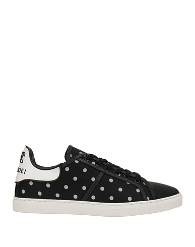 CASADEI Sneakers Black Soft Leather, Textile fibers