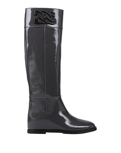 CASADEI Boots Charcoal Soft Leather