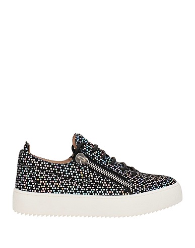 GIUSEPPE ZANOTTI Sneakers Nero Fibre tessili, Pelle