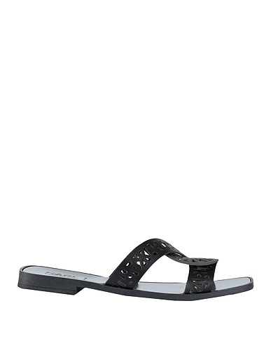 KARL LAGERFELD Sandalen SKOOT INTERLOK LOOP SLIDE
 Schwarz 100% Rindsleder