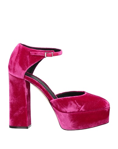GIUSEPPE ZANOTTI Court Fuchsia Textile fibres, Soft Leather