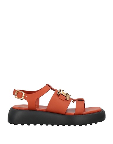 TOD'S Sandals Brick Soft Leather