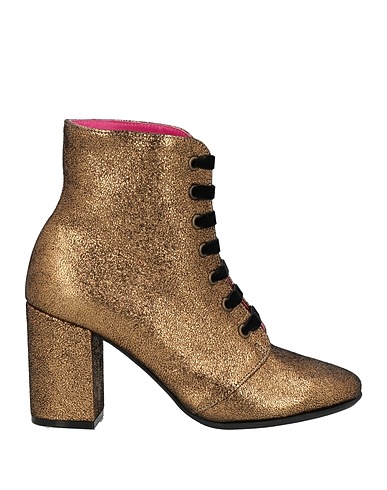 LE BABE Ankle boot Copper Textile fibers