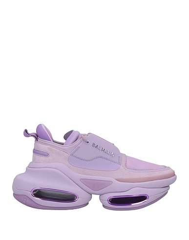BALMAIN Sneakers Purple Cow leather, Polyester, Polyurethane, Thermoplastic polyurethane