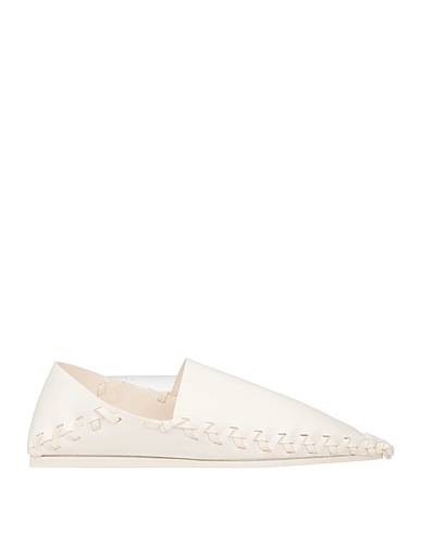JIL SANDER Loafers White Leather