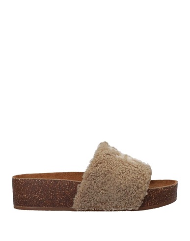 TORY BURCH Sandals Khaki Shearling