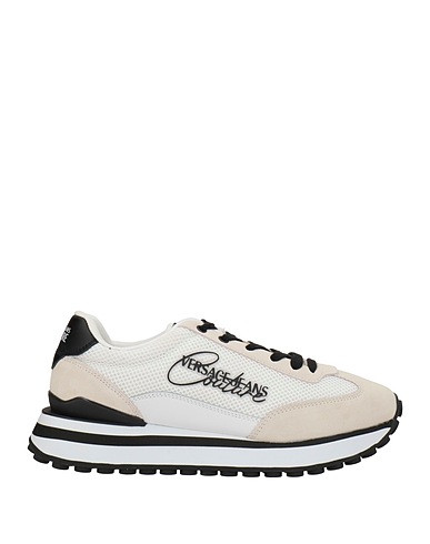 VERSACE JEANS COUTURE Sneakers Cremeweiß Leder, Gewebefasern