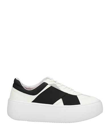 FESSURA Sneakers White Soft Leather, Textile fibres