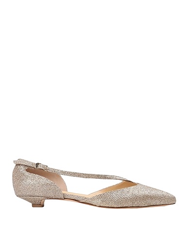 L'ARIANNA Ballet flats Gold Synthetic fibers, Leather