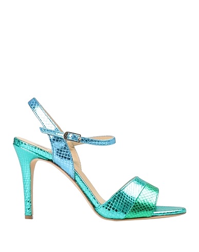 L'ARIANNA Sandals Turquoise Soft Leather