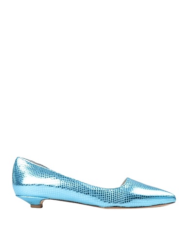 L'ARIANNA Ballet flats Sky blue Soft Leather