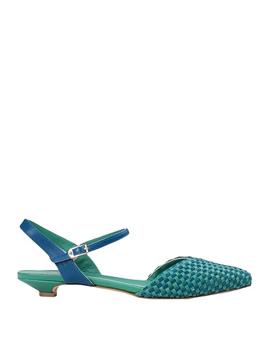 L'ARIANNA Ballet flats Emerald green 100% Soft Leather