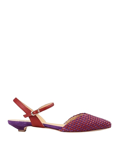 L'ARIANNA Ballet flats Magenta 100% Leather