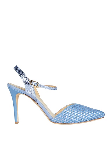 L'ARIANNA Court Light blue 100% Soft Leather