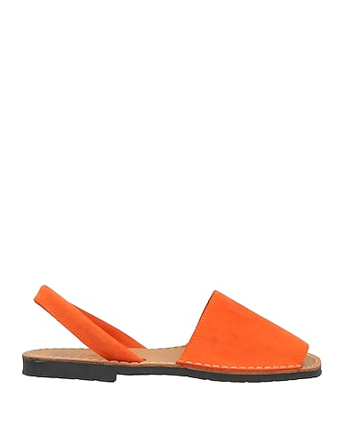 SKA Sandals Orange Leather