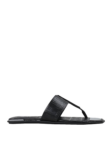 DKNY Flip flops Black Synthetic fibers