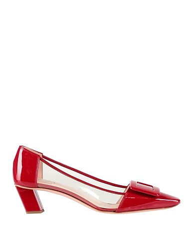 ROGER VIVIER Court Red Soft Leather