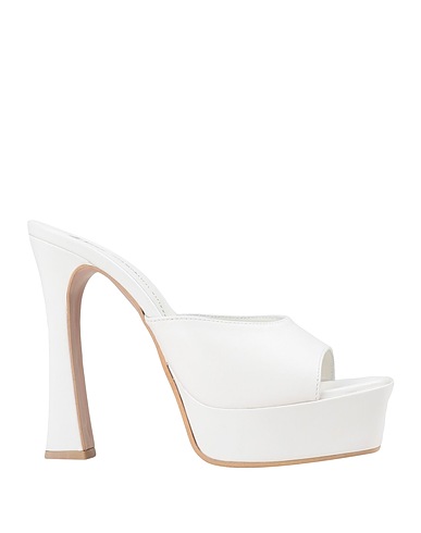 GIAMPAOLO VIOZZI Sandals White 100% Sheepskin