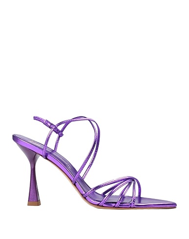 GIAMPAOLO VIOZZI Sandals Purple 100% Sheepskin