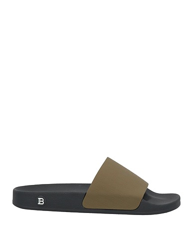 BALMAIN Sandals Military green 100% Calfskin