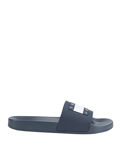 TOMMY JEANS Sandals Midnight blue 100% TPE - Thermoplastic Elastomer