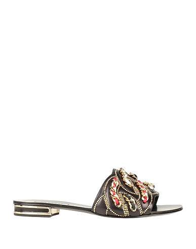 CASADEI Sandals Black Soft Leather