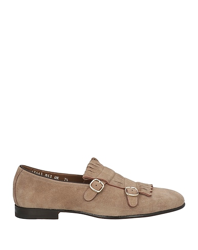 SANTONI Loafers Khaki Leather