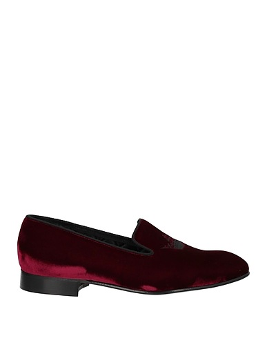 CHURCH'S Loafers Burgundy Textile fibres