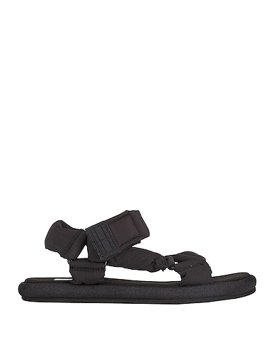 TOMMY JEANS Sandals Black Textile fibres