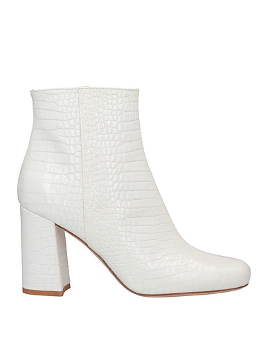 TWINSET Ankle boot White Soft Leather
