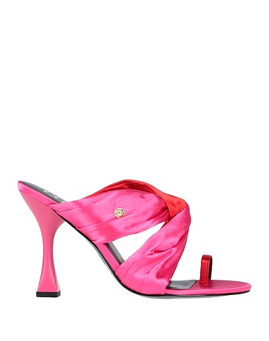 VERSACE JEANS COUTURE Flip flops Fuchsia Textile fibres