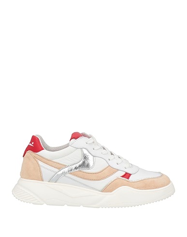VOILE BLANCHE Sneakers Beige Leather, Textile fibres
