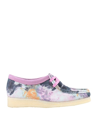 CLARKS Schnürschuhe WALLABEE
 Lila Leder