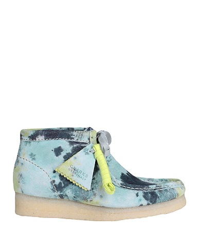 CLARKS Ankle boot WALLABEE BOOT 
 Turquoise Leather