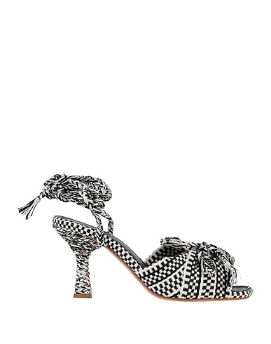 ANTOLINA Paris Sandals White Textile fibres