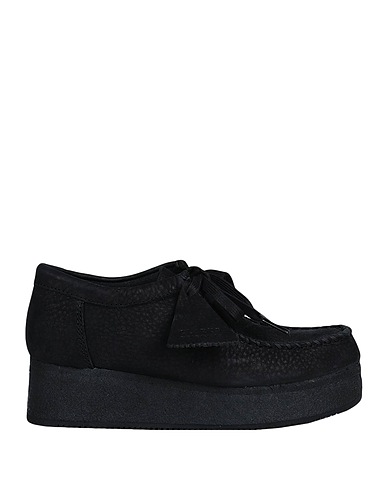 CLARKS Schnürschuhe WALLACRAFT LO 
 Schwarz Leder