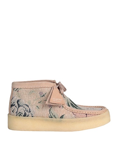 CLARKS Ankle boot WALLABEECUPBT
 Beige Textile fibres, Leather