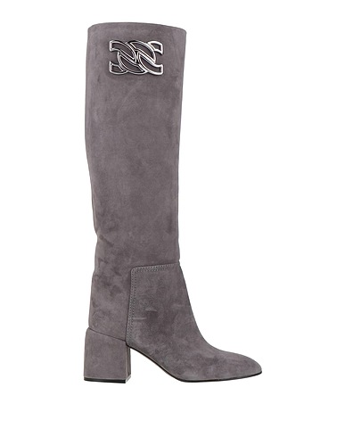 CASADEI Boots Grey Soft Leather