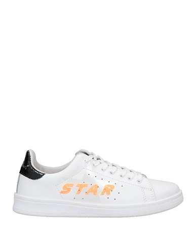 NIRA RUBENS Sneakers White Soft Leather, Textile fibres