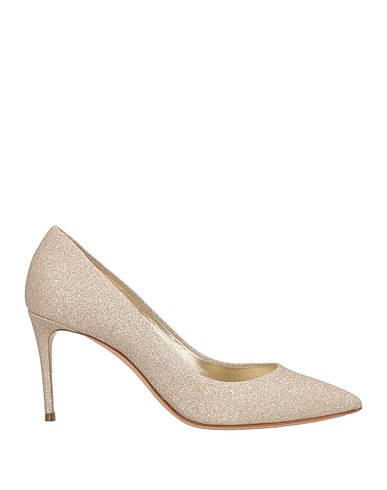 CASADEI Pump Platinum Leather