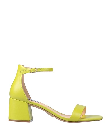 STEVE MADDEN Sandals Lime green Soft Leather