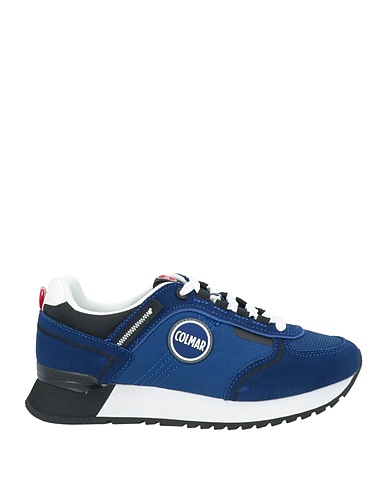 COLMAR Sneakers Bright blue Leather, Textile fibres