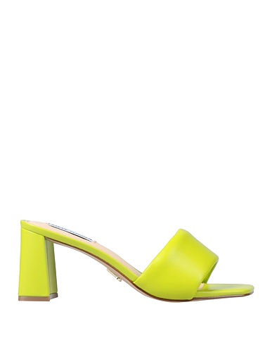 STEVE MADDEN Sandals Lime green Synthetic fibers
