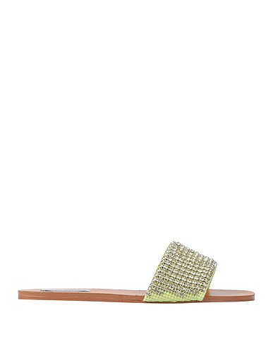 STEVE MADDEN Sandals Lime green Textile fibres