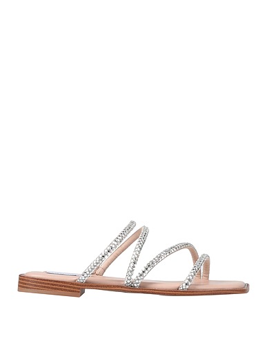 STEVE MADDEN Sandals Silver Textile fibres